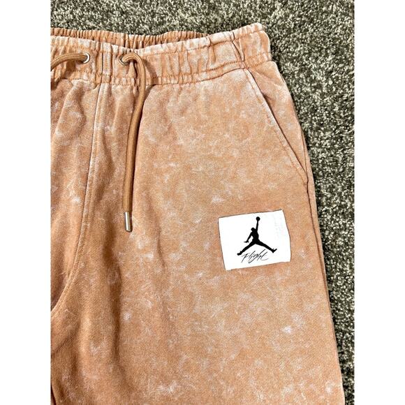 NIKE Air Jordan Men's M Jogger Pants Mineral Clay White Flight Script GUC - Picture 3 of 10